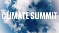 Climate Summit Page Header. Webmasters Royalty Free Stock Photo