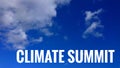 Climate Summit Page Header. Webmasters Royalty Free Stock Photo