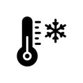 Climate vector glyph flat  icon Royalty Free Stock Photo