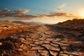 Climates mark Cracked desert land exposes harsh impact of changing environment