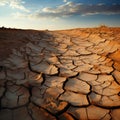 Climates mark Cracked desert land exposes harsh impact of changing environment