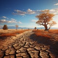 Climates mark Cracked desert land exposes harsh impact of changing environment