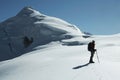 The climb on the Ishinca peak