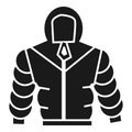 Climb mountain clothes icon, simple style