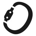 Climb protection tool icon, simple style