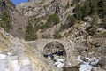 Climb to the Nuria Valley Royalty Free Stock Photo