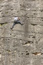 Climber on a granite wall. Extreme sport. Outdoor activity