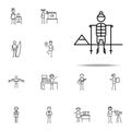 climber icon. hobbie icons universal set for web and mobile