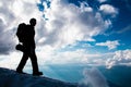 Climber in Mont Blanc