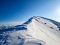 Climber on Oslea Ridge, Valcan Mountains, Romania