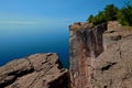 Climber, palisade head cliffs, minnesota