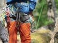 Climber partner insures Royalty Free Stock Photo