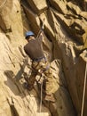 Climber on the rock Royalty Free Stock Photo