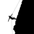 Climber in rocks 03