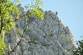 Climber On Rocky Ridge Of Vrachanski Balkan Nature Park, Bulgari