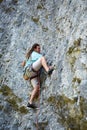 Climber on a wall