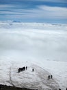 Climbers Approach Camp Muir, Mt. Rainier