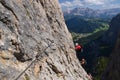 Climbers Climbing Up Brigata Tridentina