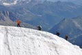 Climbers on the glacier