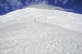 Climbers high on Mount Rainier