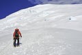 Climbers high on Mount Rainier