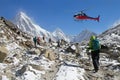 Climbers on the Himalayas peak