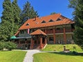 Climbers lodging in a Park forest Jankovac or Planinarski dom u Park sumi Jankovac