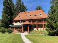 Climbers lodging in a Park forest Jankovac or Planinarski dom u Park sumi Jankovac