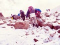 Climbers at the mountains