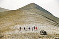 Climbers on Olympus mountain Royalty Free Stock Photo