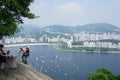 Climbers on Sugerloaf Mountain, Rio de Janeiro