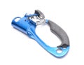 Climbing ascender, rope, carabiner, knot Royalty Free Stock Photo