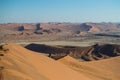 Climbing Big Daddy Dune, View onto Desert Landscape, Sossusvlei