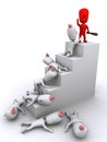 Climbing the corporate ladder Royalty Free Stock Photo