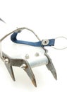 Climbing equipment - Ice crampons Royalty Free Stock Photo