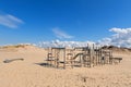 Climbing frame at the beach