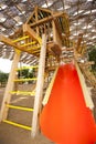 Climbing frame in a childrens play area Royalty Free Stock Photo