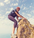 Climbing girl