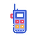 Climbing Gps Assistant Device Alpinism Vector Icon
