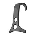 Climbing hook for the rope.Mountaineering single icon in monochrome style vector symbol stock illustration web.