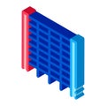 Climbing ladder isometric icon vector illustration