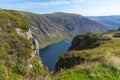 Climbing and lake view on cadair idris hill in wales 2022