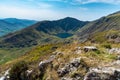 Climbing and lake view on cadair idris hill in wales 2022