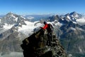 Climbing in the Matterhorn, Switzerland Royalty Free Stock Photo