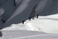 Climbing Mont Blanc Royalty Free Stock Photo