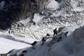 Climbing Mont Blanc Royalty Free Stock Photo