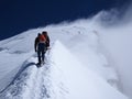 Climbing Mont Blanc in france Royalty Free Stock Photo