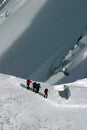 Climbing Mont Blanc Royalty Free Stock Photo