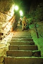 Climbing Mountain Huashan at night