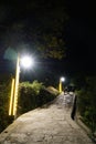 Mountain Huashan at night